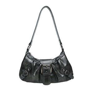 2550 Y2k Purse Goth Handbag Buckle Punk Hobo Shoulder Bag Clutch Purses